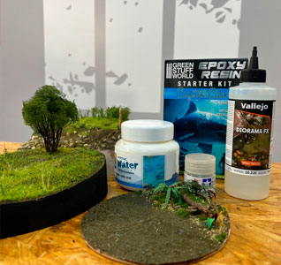 Curso agua en maquetas